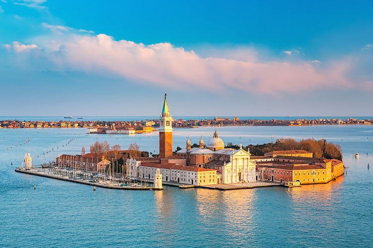Scruter Venise du haut de San Giorgio Maggiore