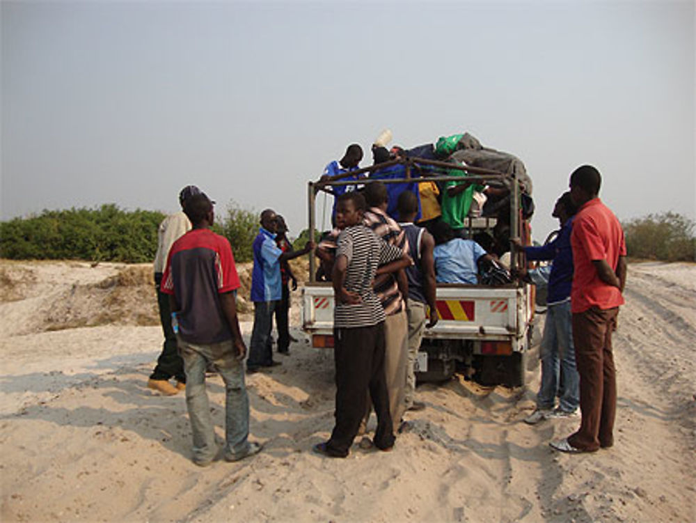 Voyage sur la sable