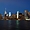 Manhattan skyline au crépuscule depuis le ferry