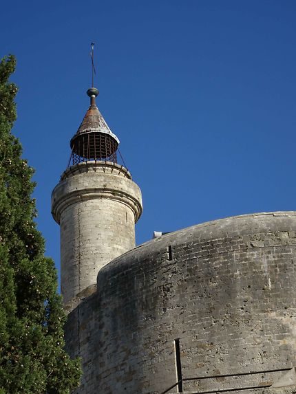 Le haut de la Tour Constance à Aigues-Mortes