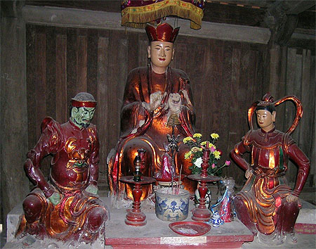 Statues en bois laqué Statues en bois laqué
