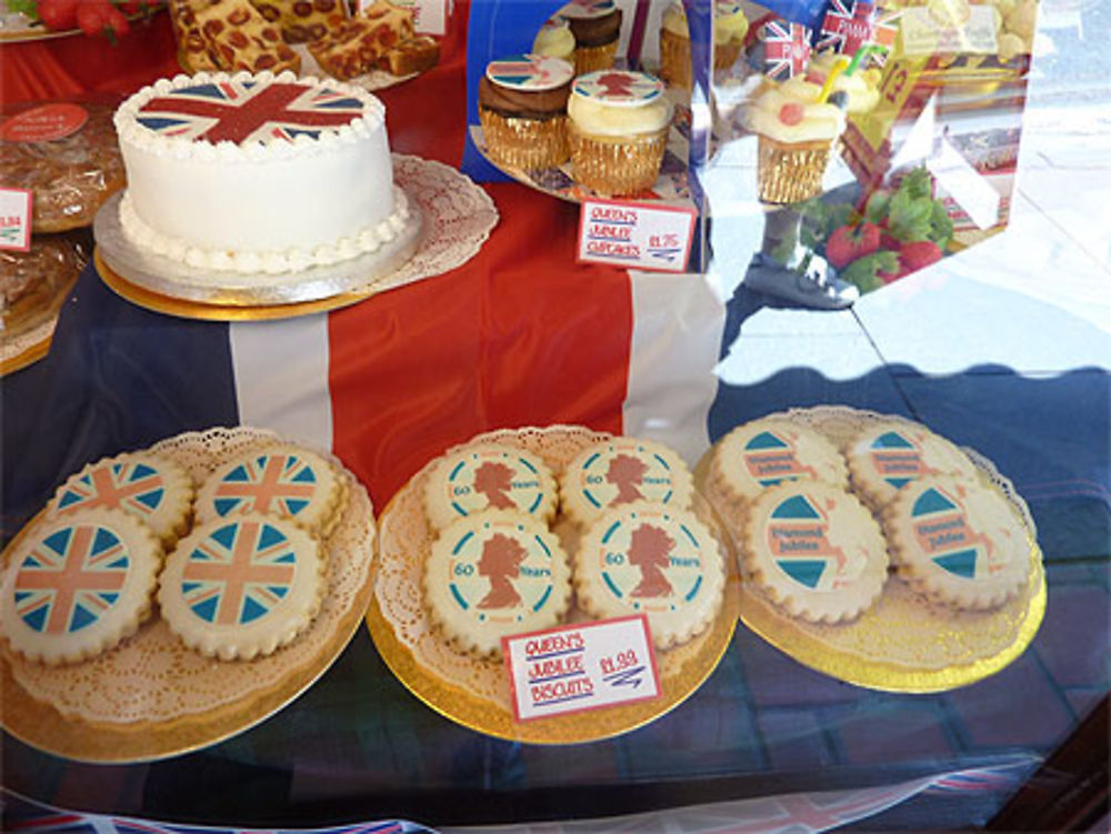 Les gâteaux pour le Jubilé de la Reine