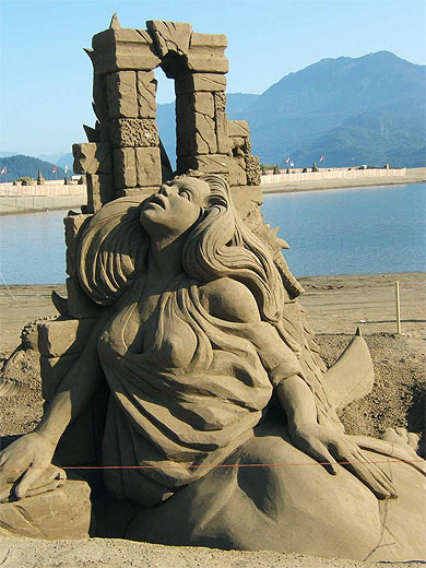 Sculpture en sable Sculpture en sable