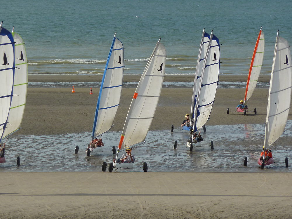 Char à voile à Dunkerque