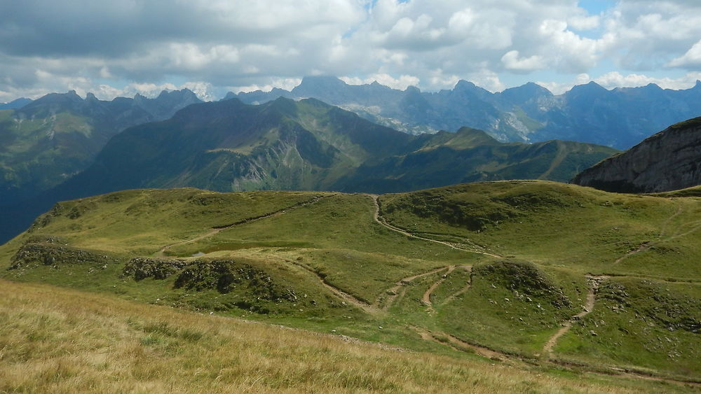 Vue à partir du lac de Peyre