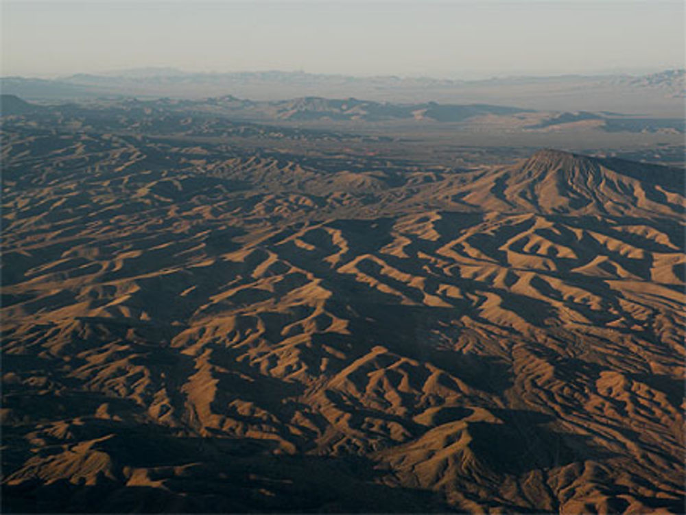 Vue aérienne du désert de Mojave