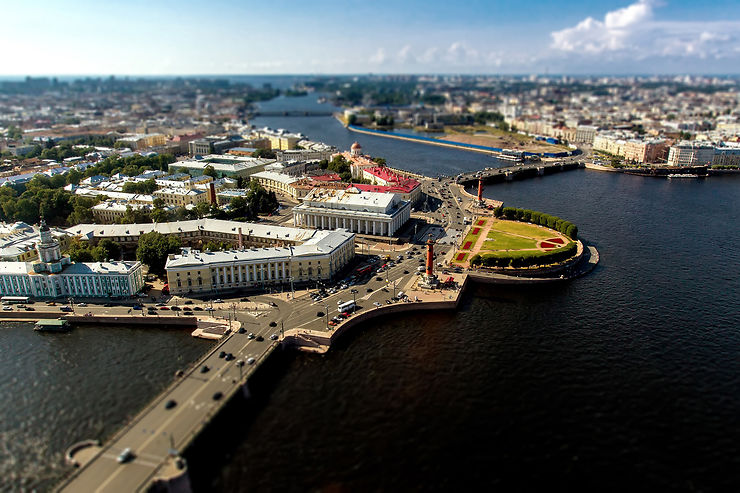Pointe de l’île Vassilievski - Saint-Pétersbourg, Russie