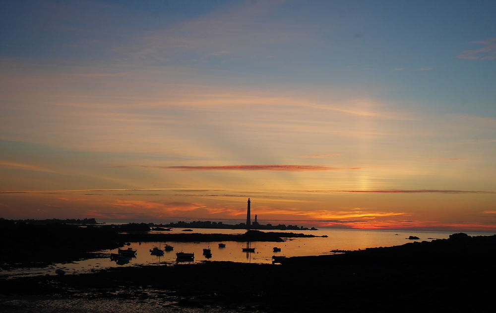 Coucher de soleil sur l'aber Wrac'h