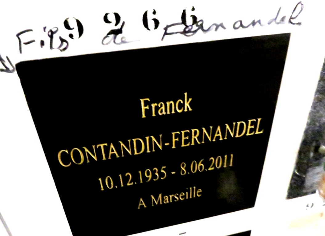 Tombe de Franck Fernandel (acteur chanteur) Tombe de Franck Fernandel (acteur chanteur)