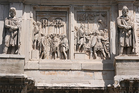 Détails de l'Arc de Constantin