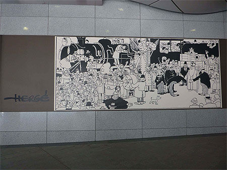 Fresque d'Hergé