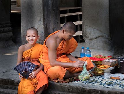 Moines au Cambodge