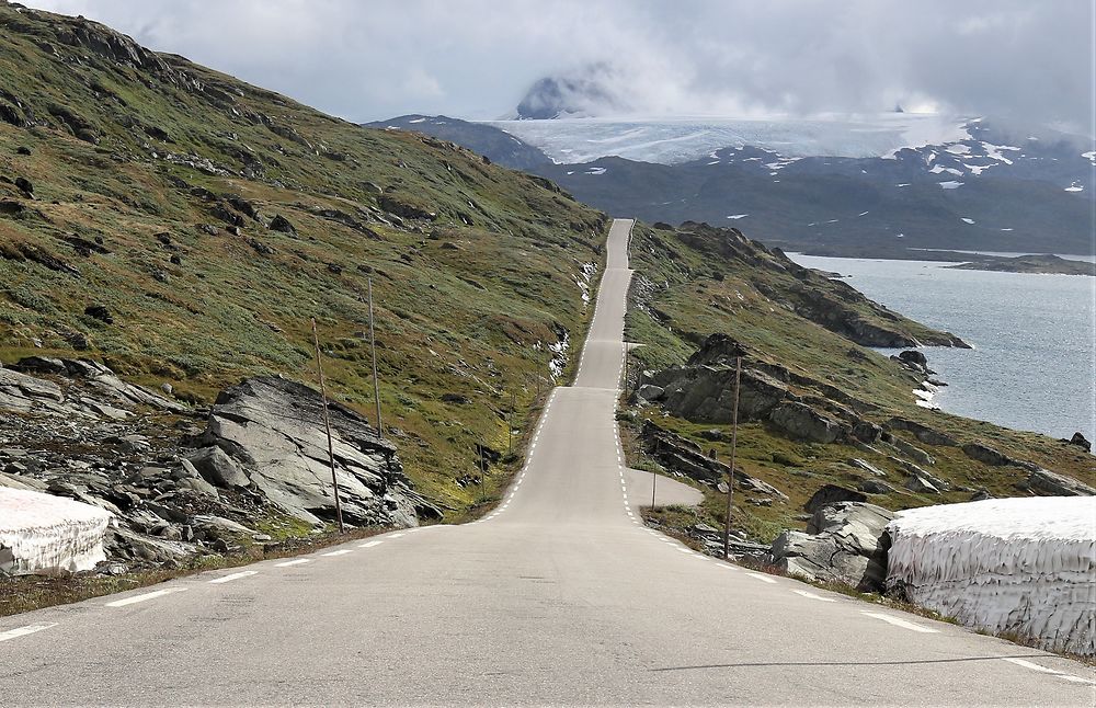 Seul au monde sur la route 55 - Norvège