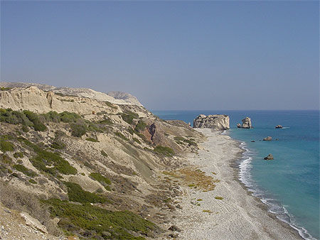 La côte de Petra Tou Romiou