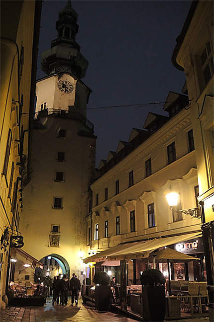 Bratislava Old town at night