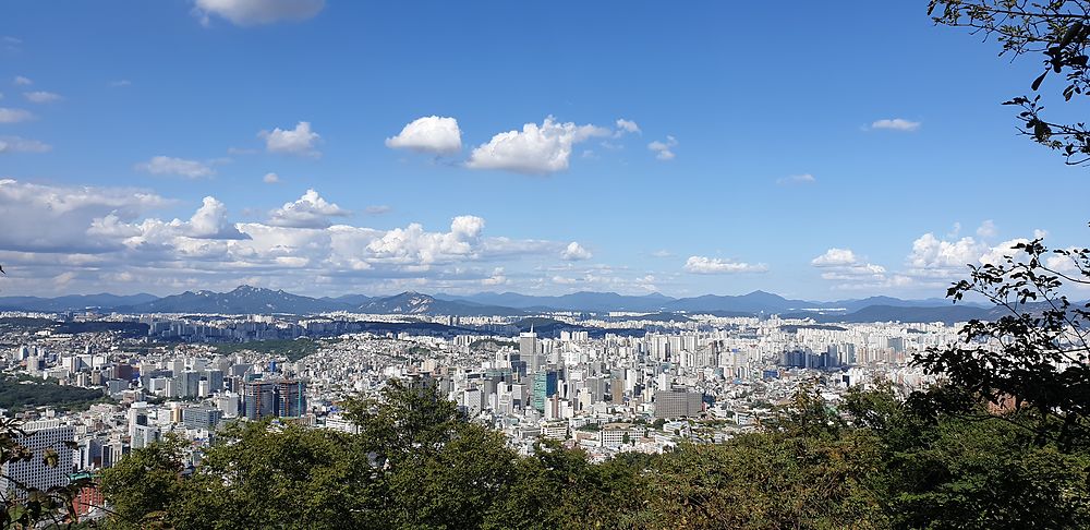 Vue sur Séoul depuis la N Seoul Tower.