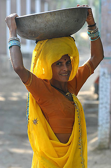 Pushkar - Une vendeuse ambulante