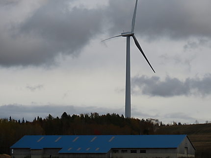 Éolienne à Baie-des-Sables