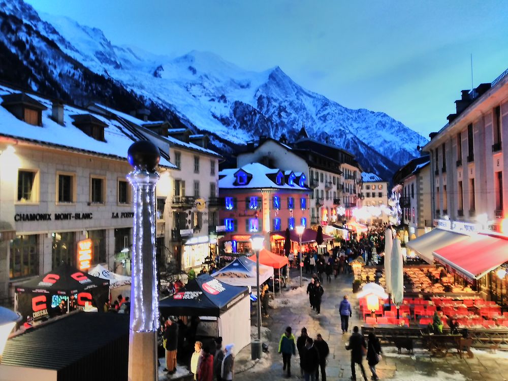 Chamonix by night