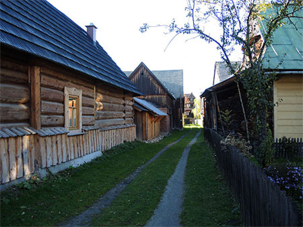 Ruelle du village de Chocholow