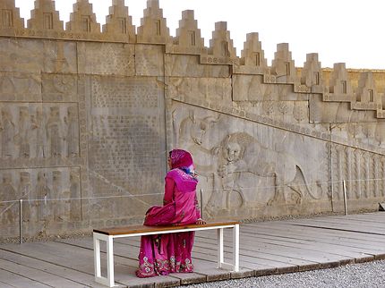 En contemplation à Persepolis
