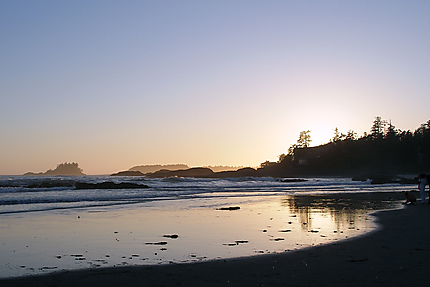 Chesterman Beach au coucher du soleil