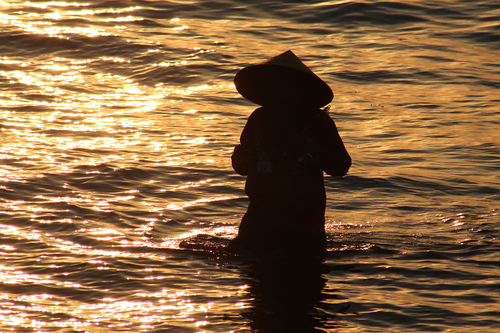 Pêcheur à Bali