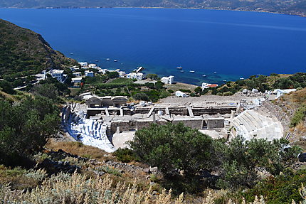 Ruines du théâtre romain en rénovation