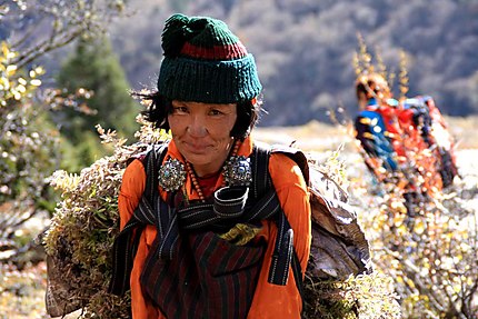 Femme du Bhoutan