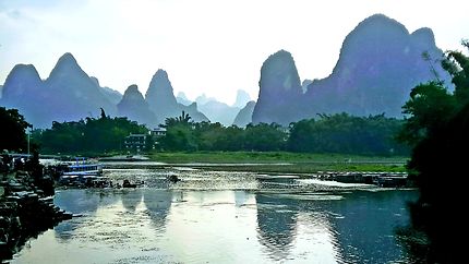 Sublime paysage de la rivière Li, Guangxi