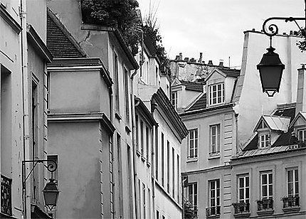 Rue de Paris Noir et blanc 3 me arrondissement Paris