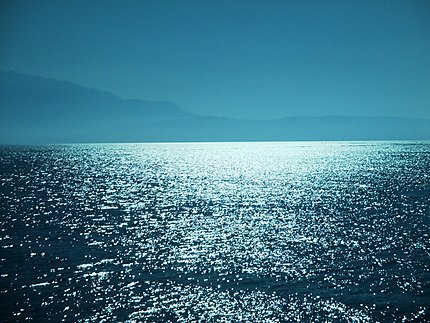 Contre jour sur la mer de Crète