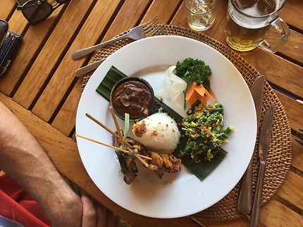 Brochettes de porc saté, Bali