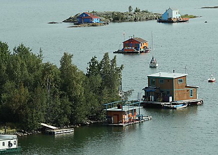 Habitations sur le Grand Lac des Esclaves