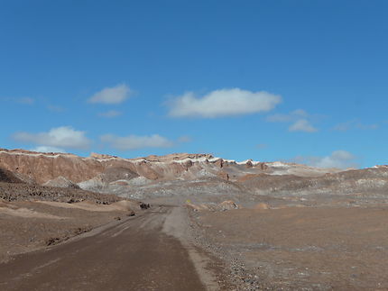 La vallée de la lune dans le désert d'Atacama
