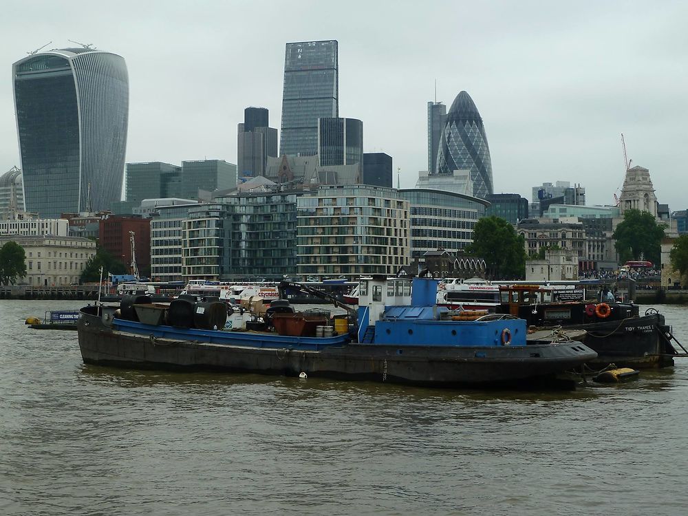 Vue sur le Talkie-Walkie, le Gherkin...