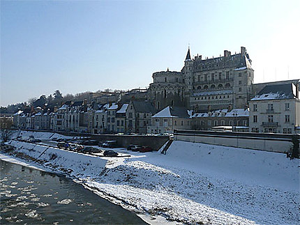 Château et Loire sous la neige
