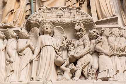 Notre-Dame de Paris, détail Portail du Jugement