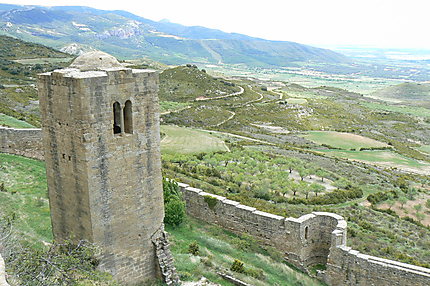 Vue sur l'Aragon depuis le château de Loarre