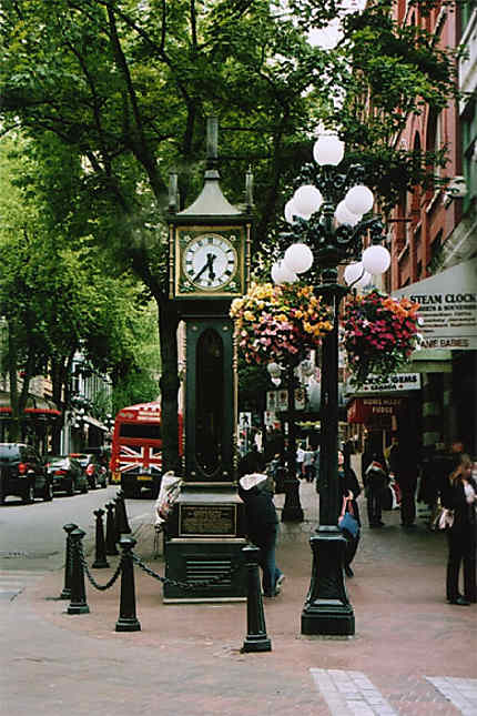 Horloge à vapeur sur Market Street