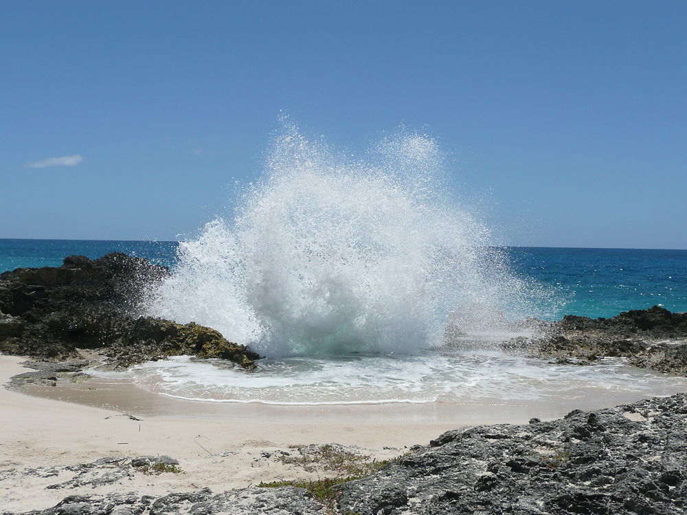 La douche sur la route de la pointe des Châteaux