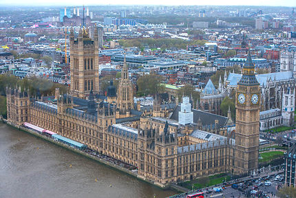 The House of Parliament vue de London Eye