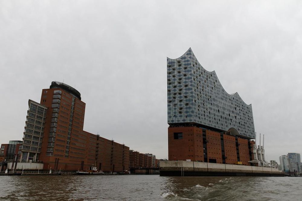 En remontant l'Elbe, HafenCity