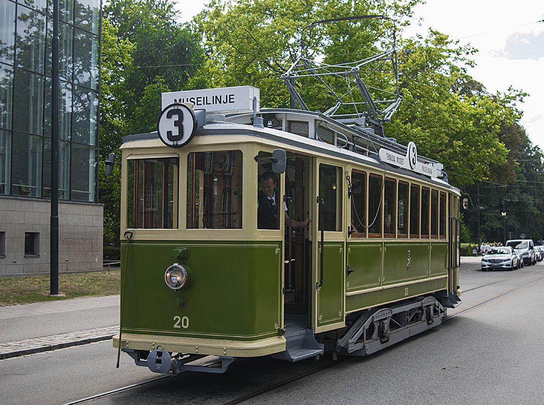 Un vieux tramway de Malmö