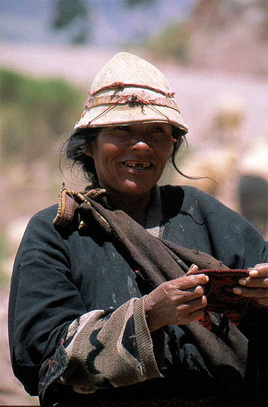 Bolivie, bergère à Potolo Bolivie, bergère à Potolo
