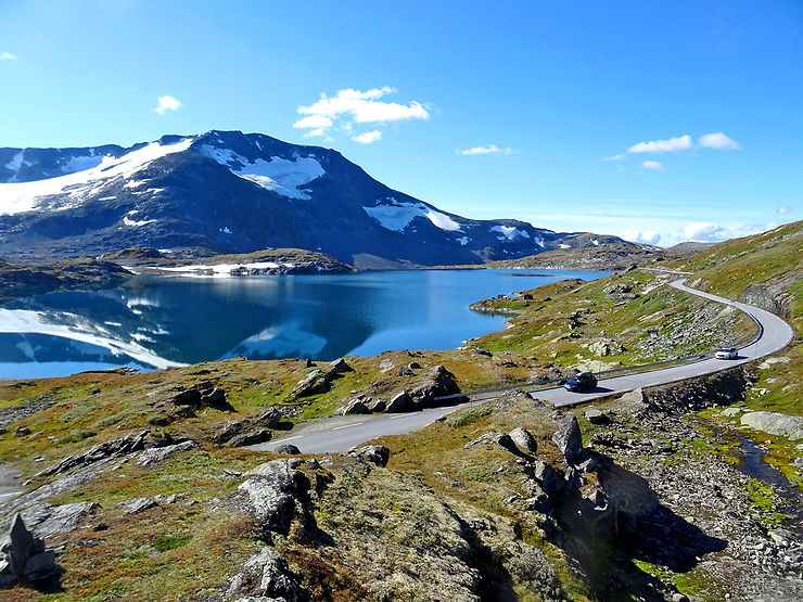 De Lom au Sognefjord (90 km) : incroyable Sognefjellsvegen !