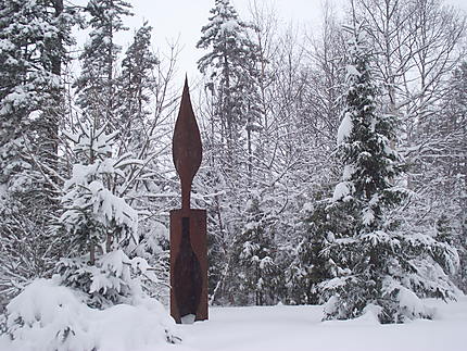 Paysage hivernal aux Jardins de Métis