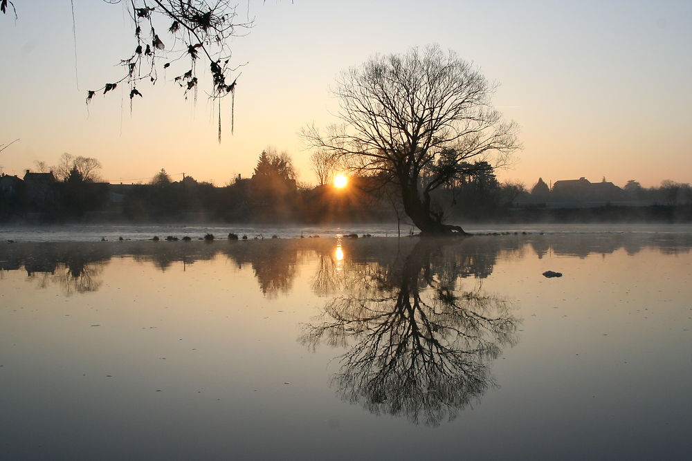 Sunset sur la Vienne