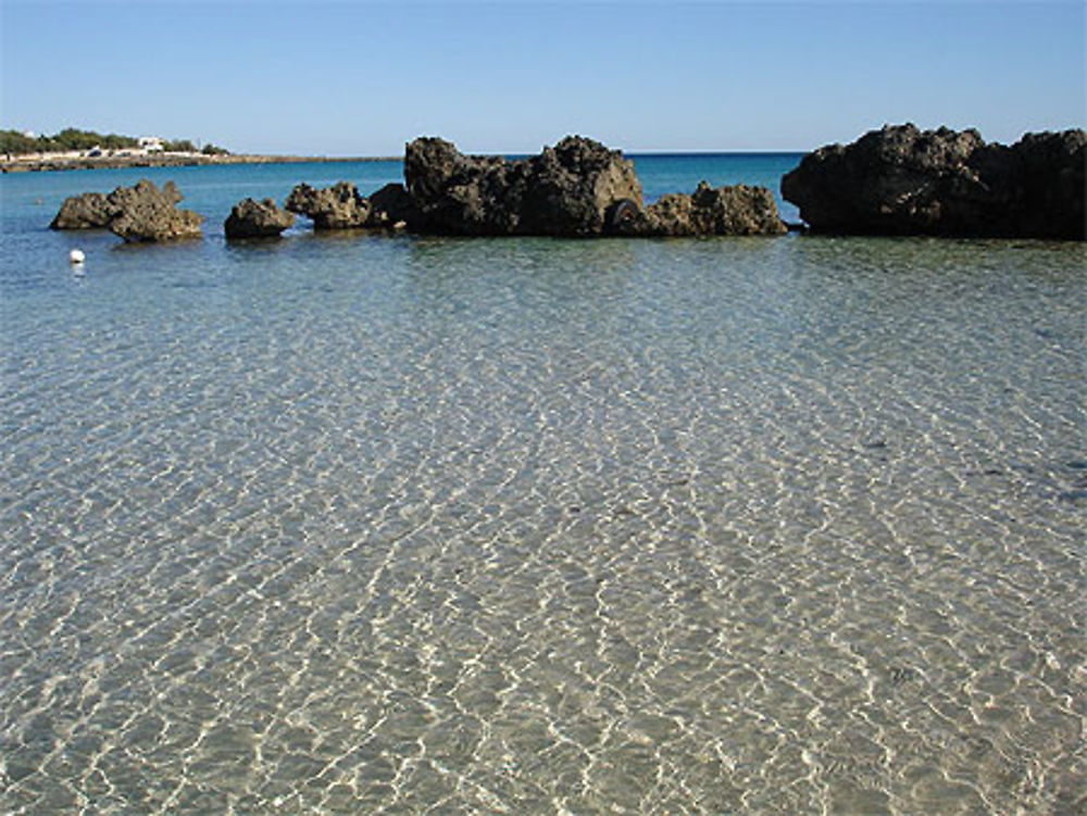 Eau cristaline à Marina di Pulsano