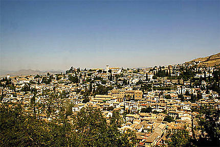 Vue sur L'albaicin depuis l'Alhambra